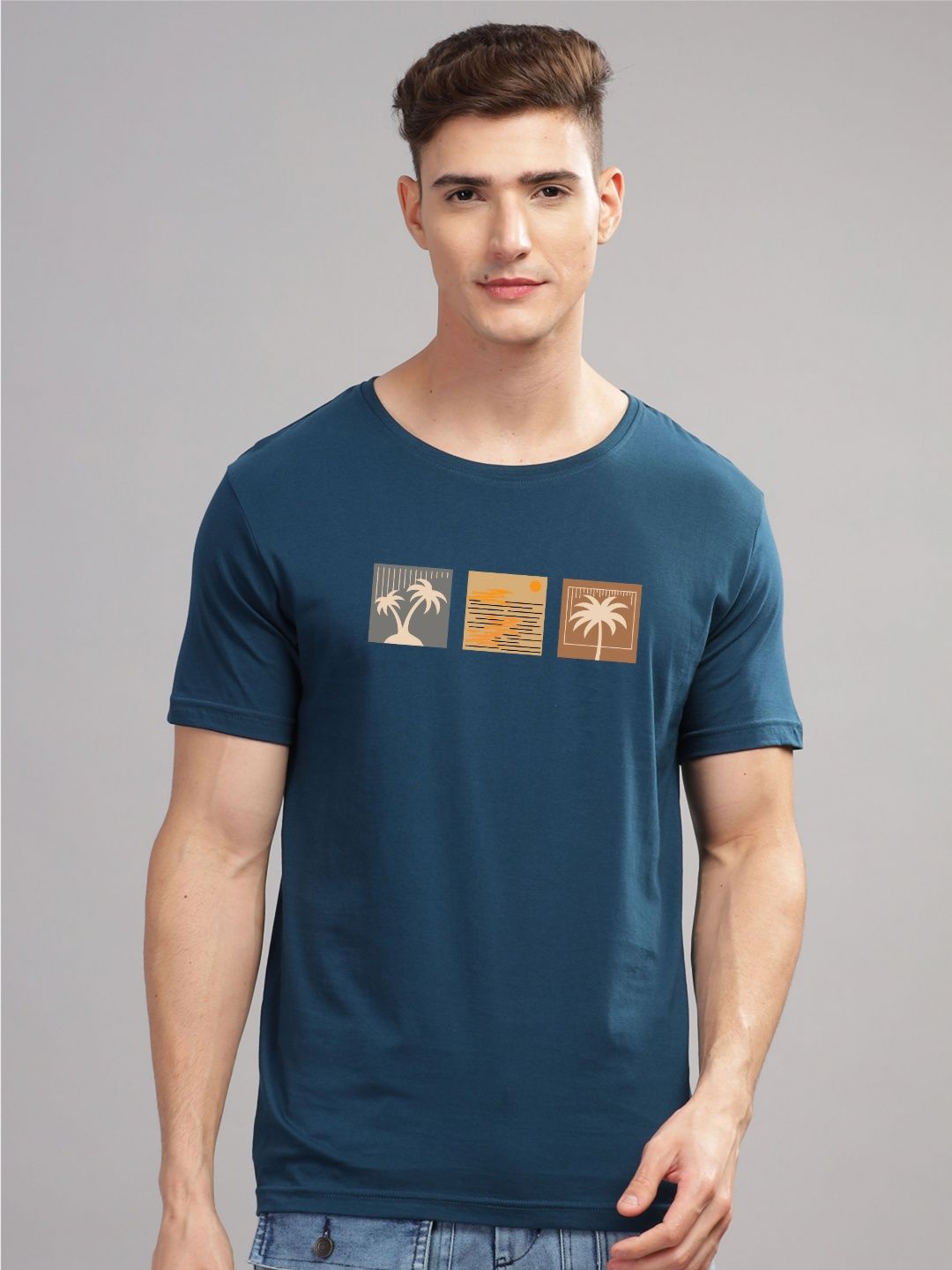 ADRO Men Printed T-shirt
