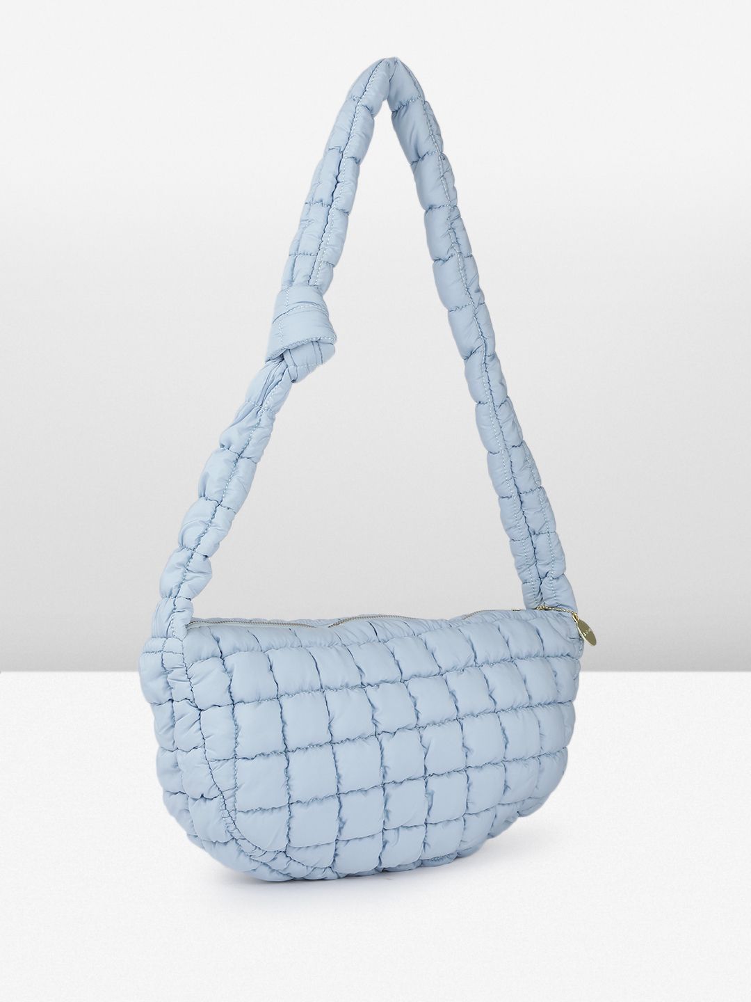 DressBerry Self Design Structured Shoulder Bag with Quilted Detail