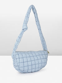 DressBerry Self Design Structured Shoulder Bag with Quilted Detail