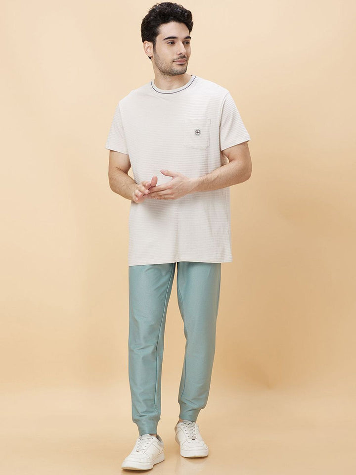 Being Human Men Mid Rise Drawstring Closure Jogger Track Pants