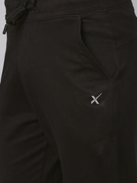 HRX by Hrithik Roshan Men Black Solid Running Anti-Microbial Slim Fit Track Pants