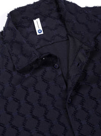 Thomas Scott Men Premium Spread Collar Textured Casual Shirt