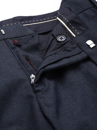 Raymond Men Textured Slim Fit Formal Trousers