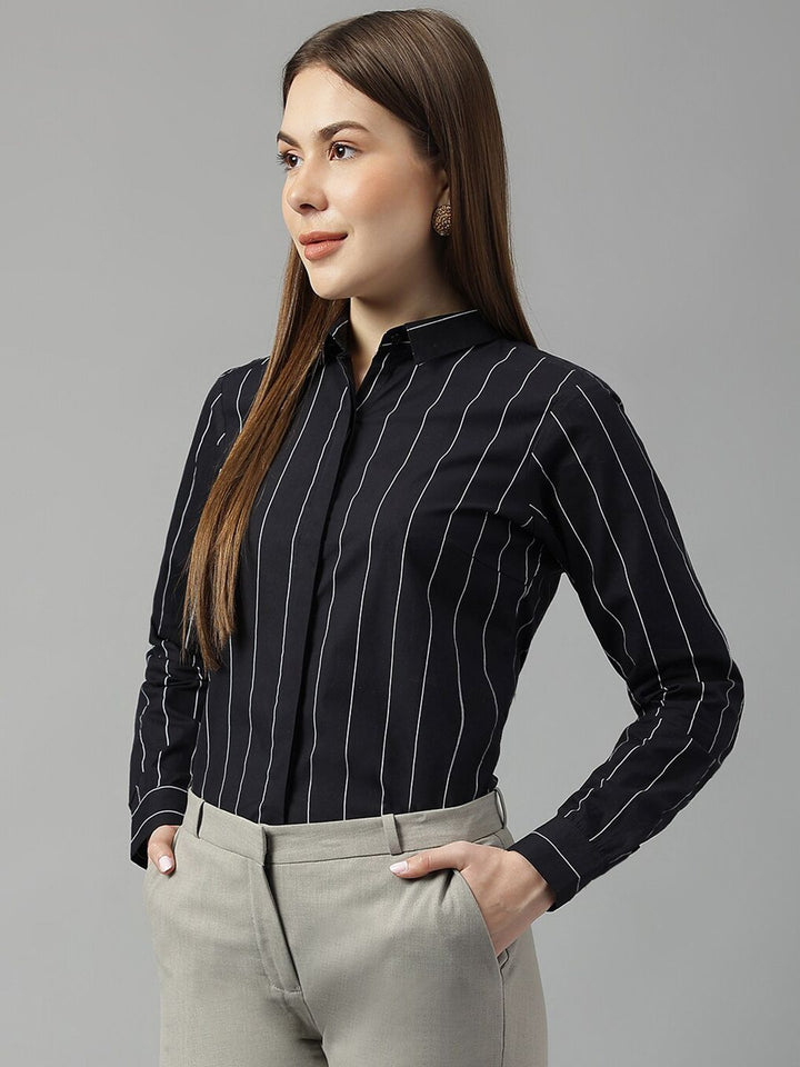 Hancock Sharp Slim Fit Cotton Formal Shirt Cotton