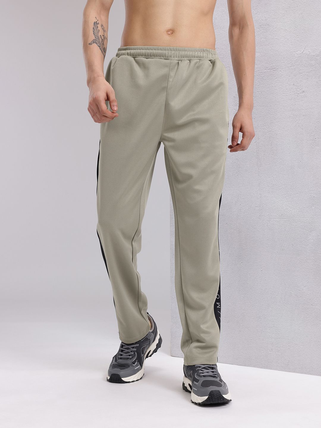 HRX by Hrithik Roshan Men Contrast Taping Rapid-Dry Running Track Pants