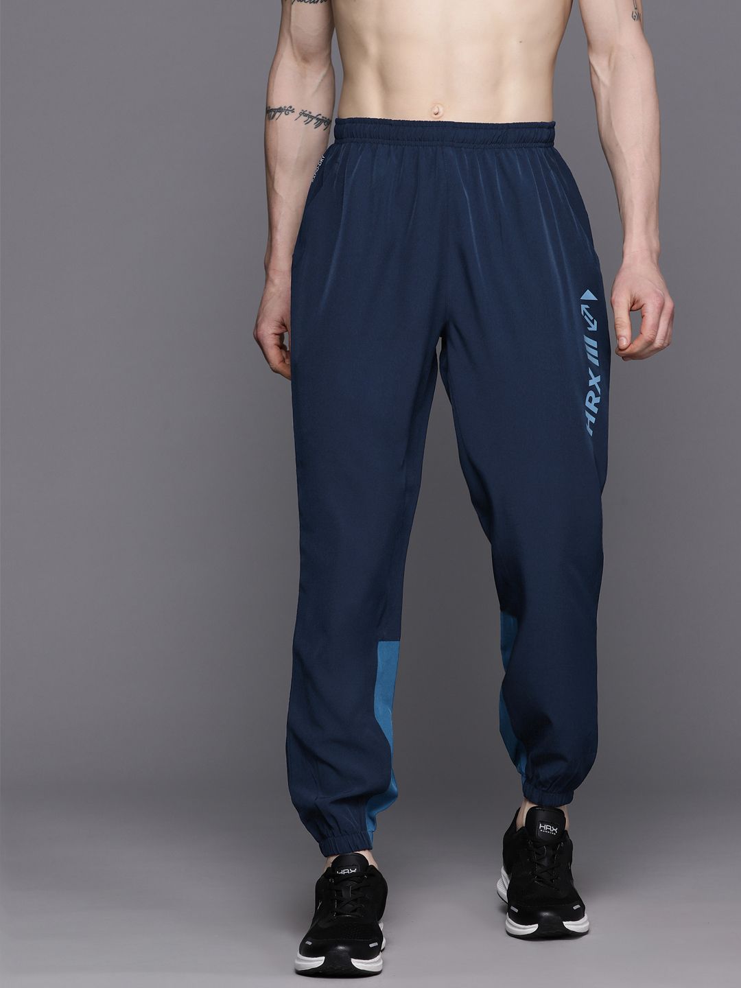 HRX by Hrithik Roshan Men Printed Detail Running Rapid-Dry Joggers