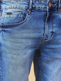 Being Human Men Slim Fit Mid-Rise Heavy Fade Stretchable Jeans