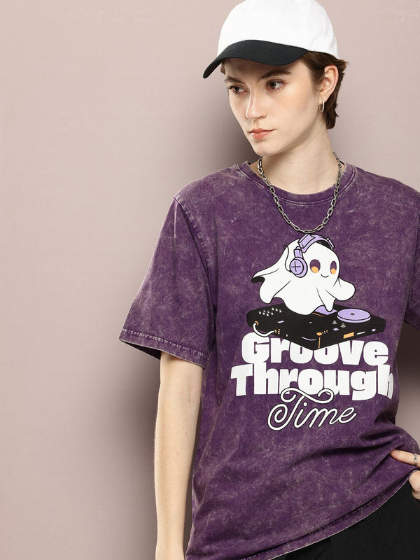 DILLINGER Graphic Printed Drop-Shoulder Sleeves Pure Cotton T-shirt