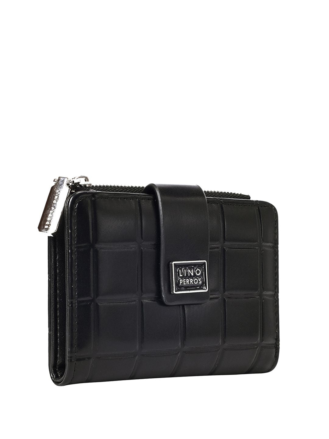 Lino Perros Women Geometric Textured Two Fold Wallet