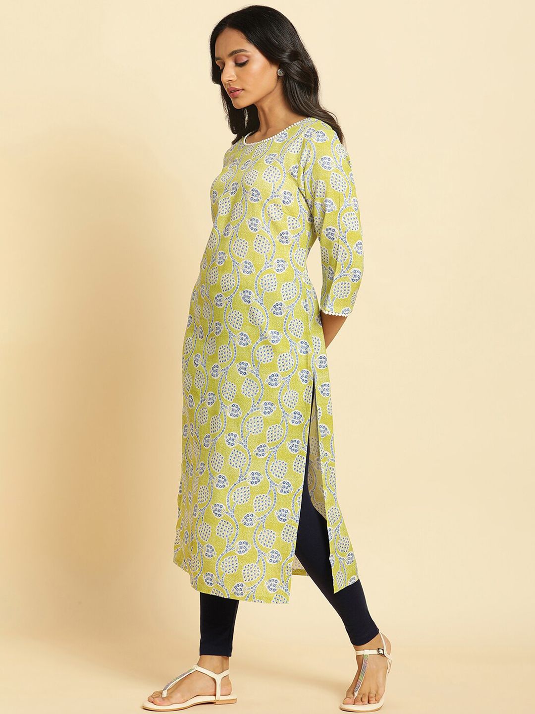 W Ethnic Motifs Printed Kurta