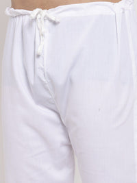 Jompers Men Orange Solid Kurta with Pyjamas