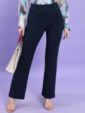 CHIC BY TOKYO TALKIES Women High-Rise Pleated Trousers