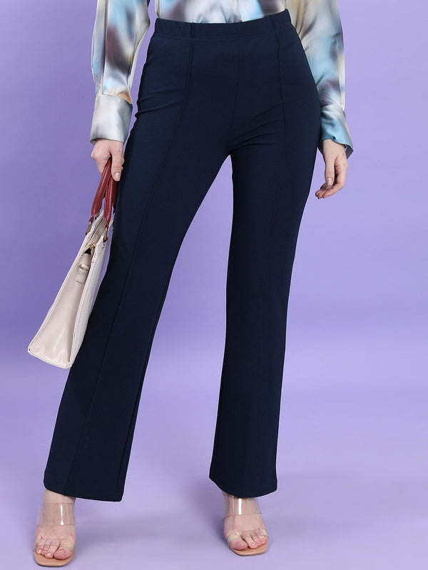 CHIC BY TOKYO TALKIES Women High-Rise Pleated Trousers