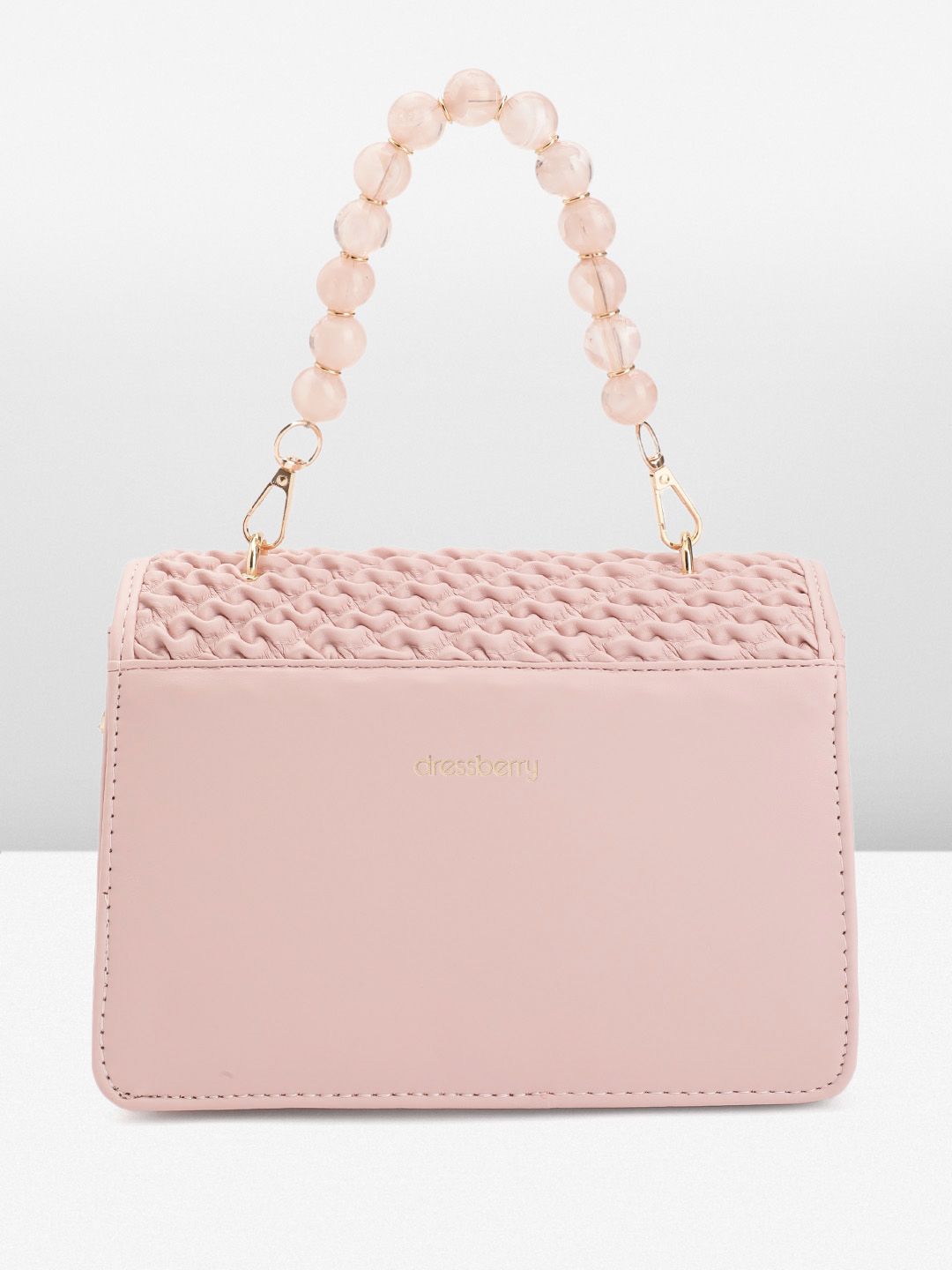 DressBerry Textured Structured Satchel