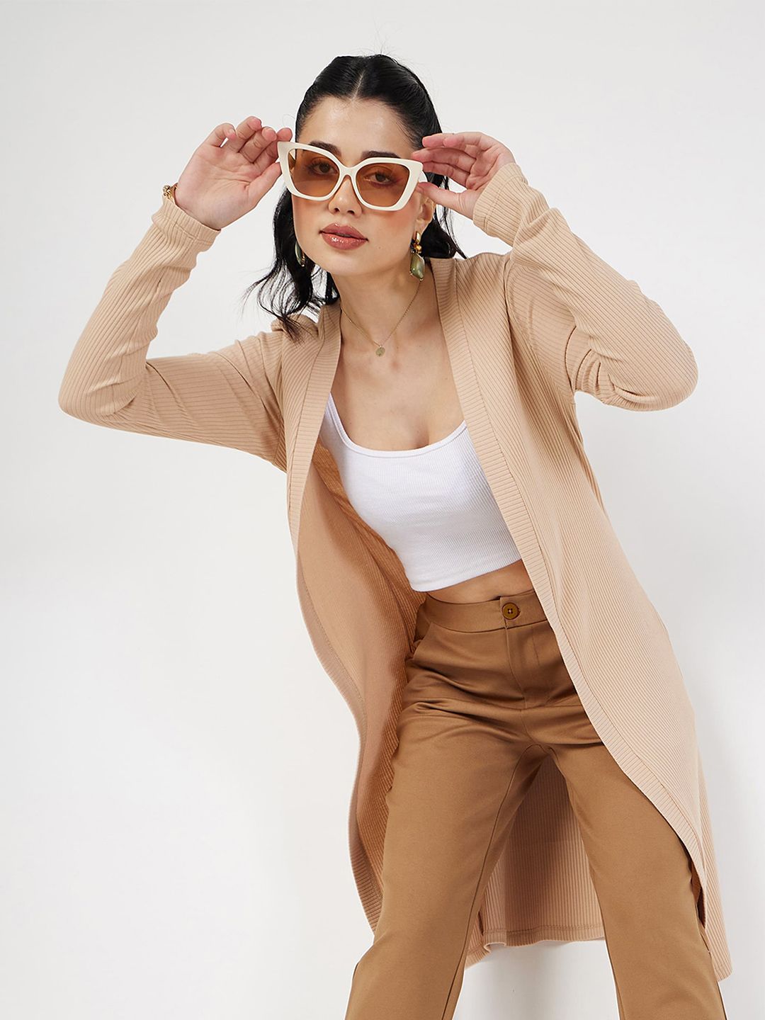 SASSAFRAS Open Front Longline Shrug