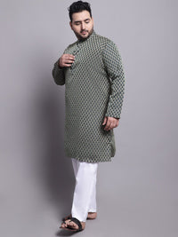 SOJANYA PLUS Woven Design Kurta & Pyjamas With Nehrujacket