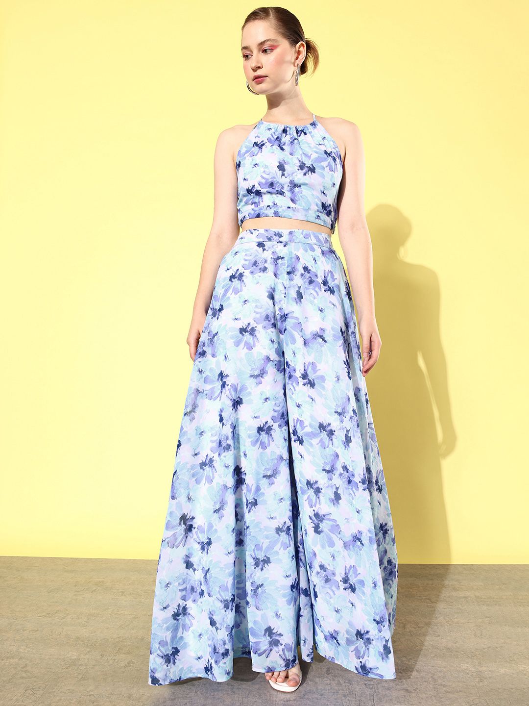 QUIERO Printed Top with Palazzos