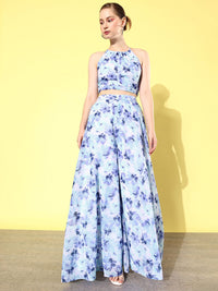 QUIERO Printed Top with Palazzos