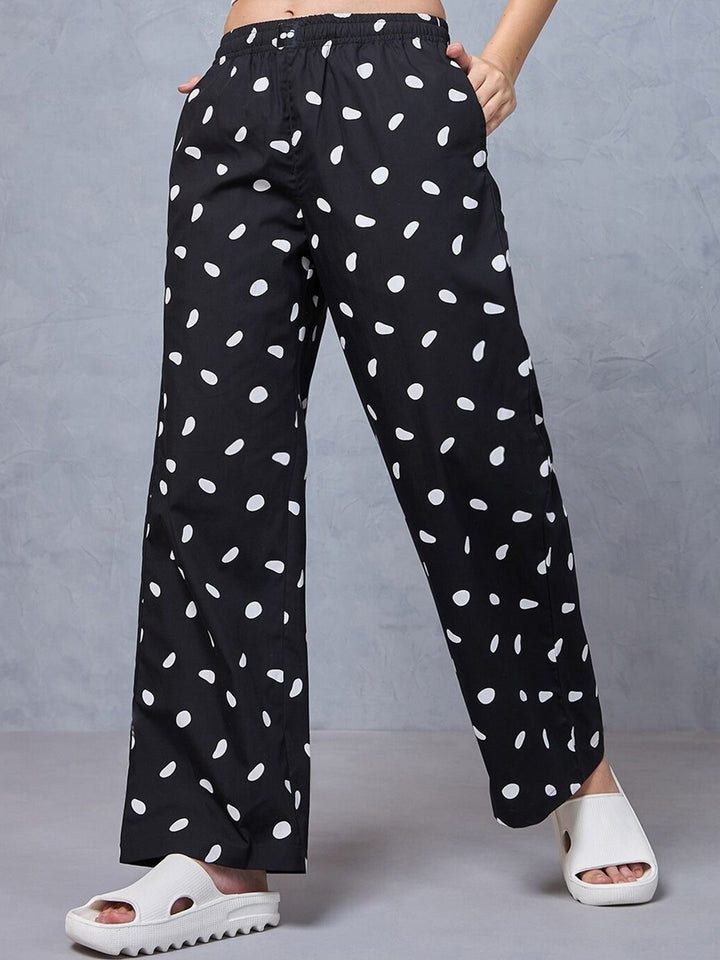 Bewakoof Women All Over Printed Wide Leg Pyjamas