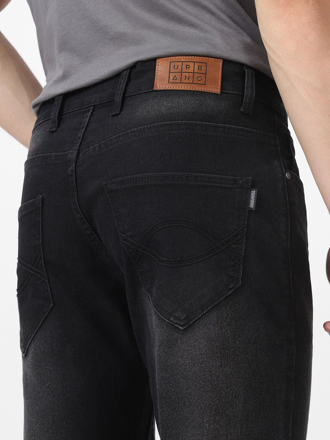 Urbano Fashion Men Bootcut Light Fade Stretchable Jeans