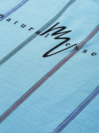 The Indian Garage Co Men Blue Striped Sweatshirt