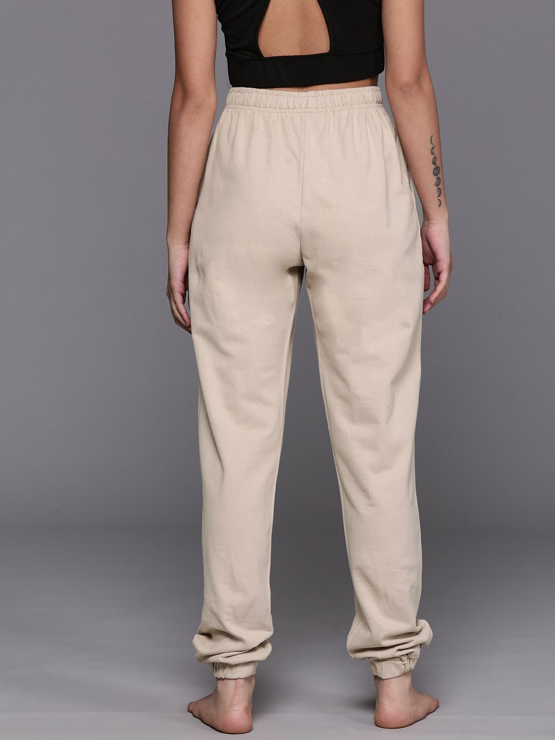 HRX by Hrithik Roshan Women Pure Cotton Flared Fit Yoga Joggers