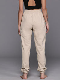 HRX by Hrithik Roshan Women Pure Cotton Flared Fit Yoga Joggers