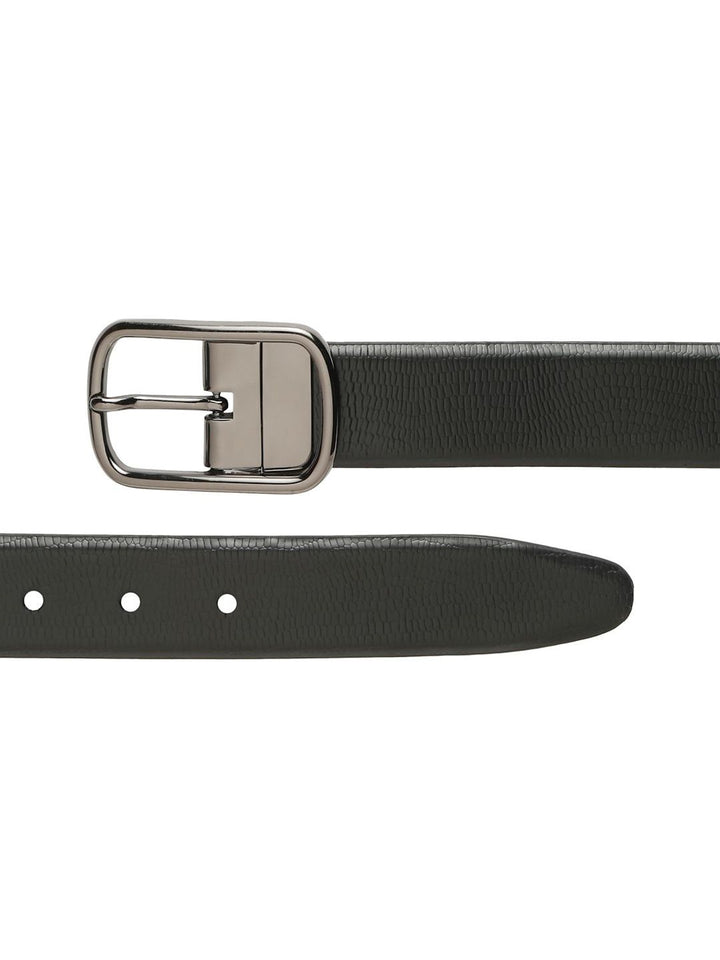 Teakwood Leathers Men Textured Leather Reversible Formal Belt