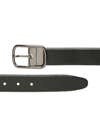 Teakwood Leathers Men Textured Leather Reversible Formal Belt