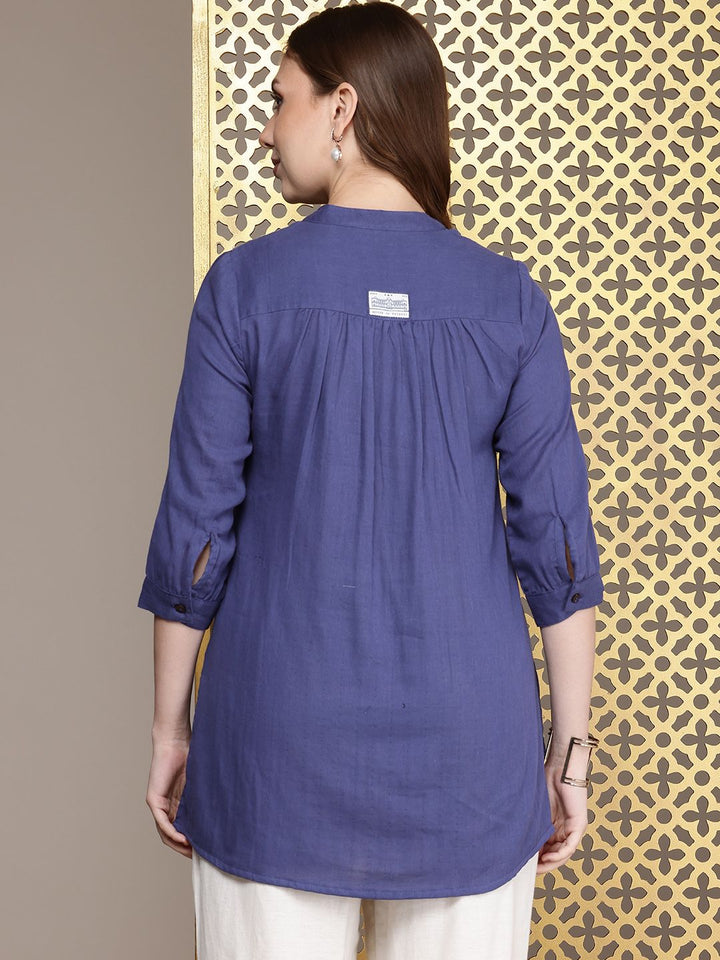 House of Pataudi Pure Cotton A-Line Jashn Kurti