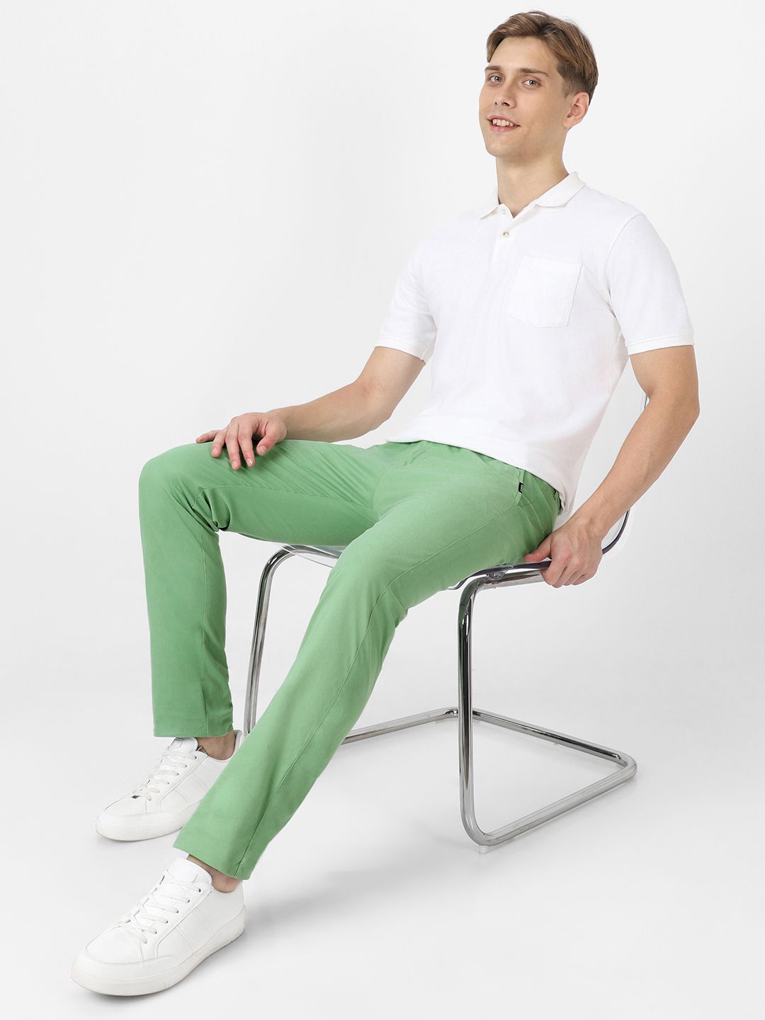 Urbano Fashion Men Slim Fit Easy Wash Cotton Chinos