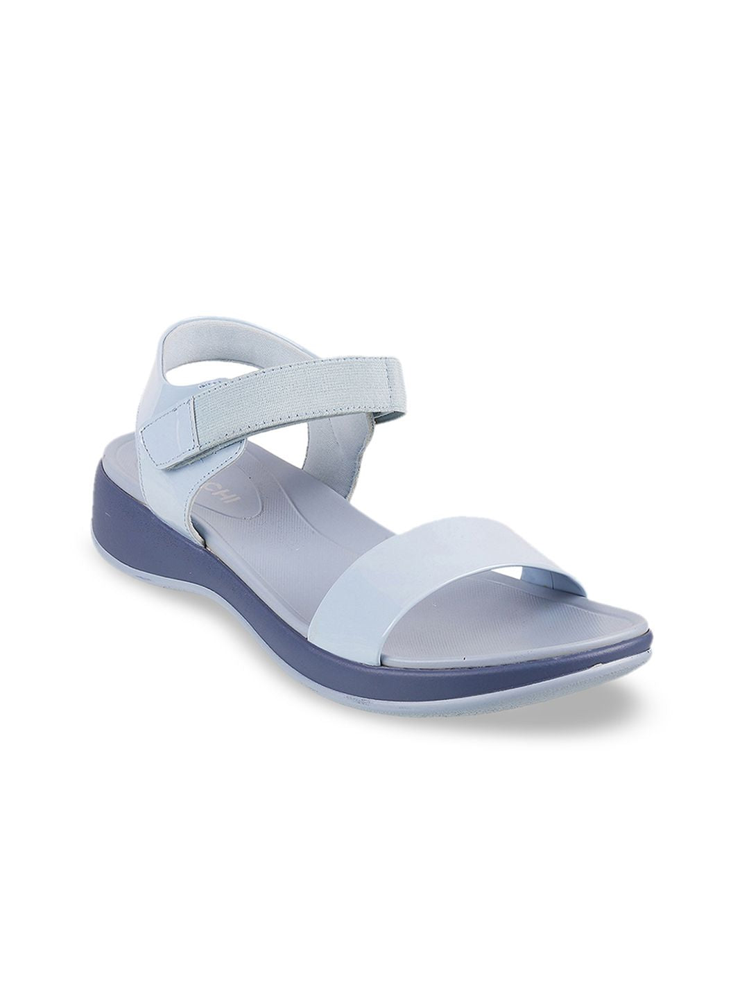Mochi Women Blue Solid Heels