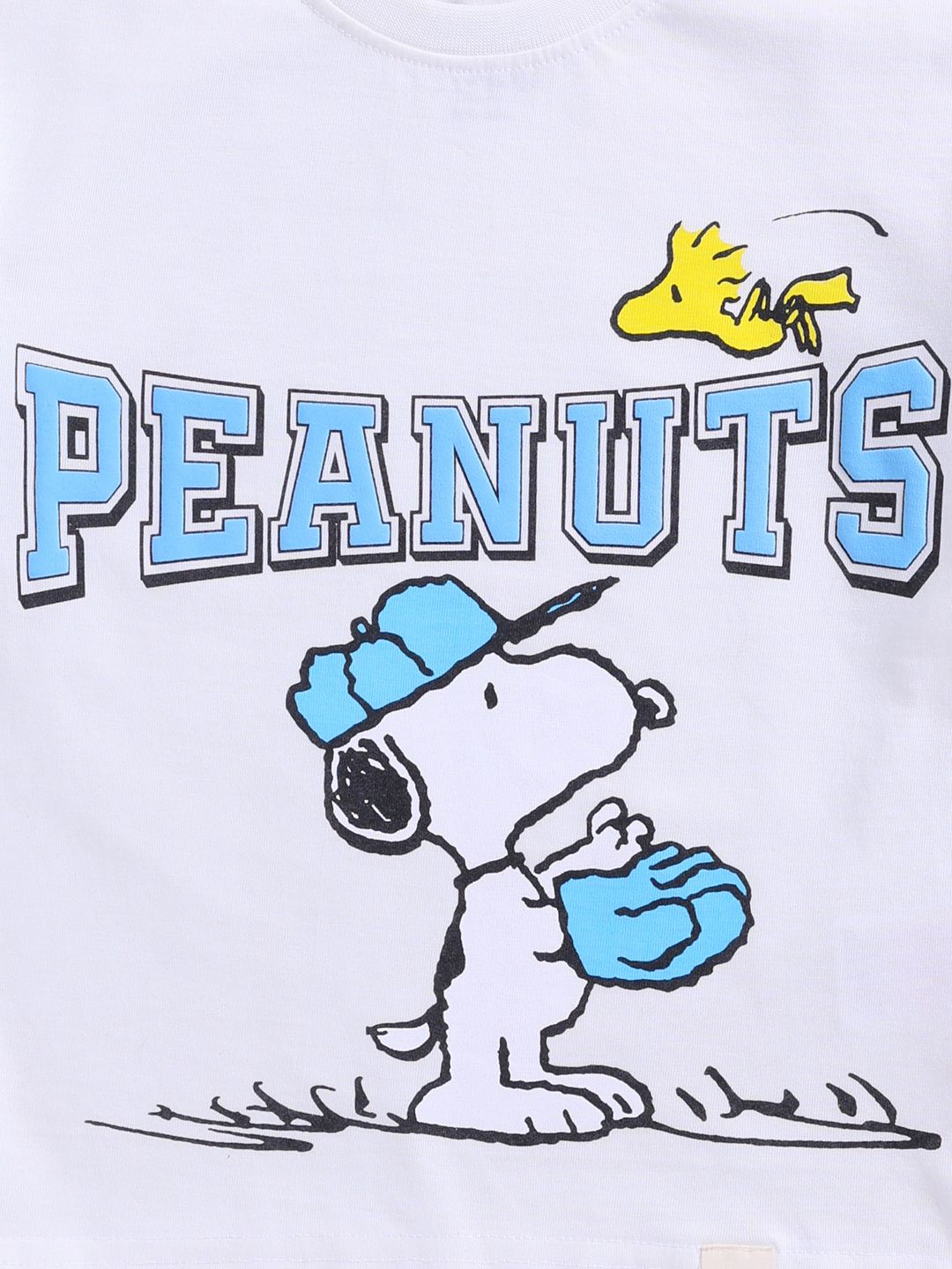 Happy Faces Kids Boys Snoopy Printed Pure Cotton T-Shirt