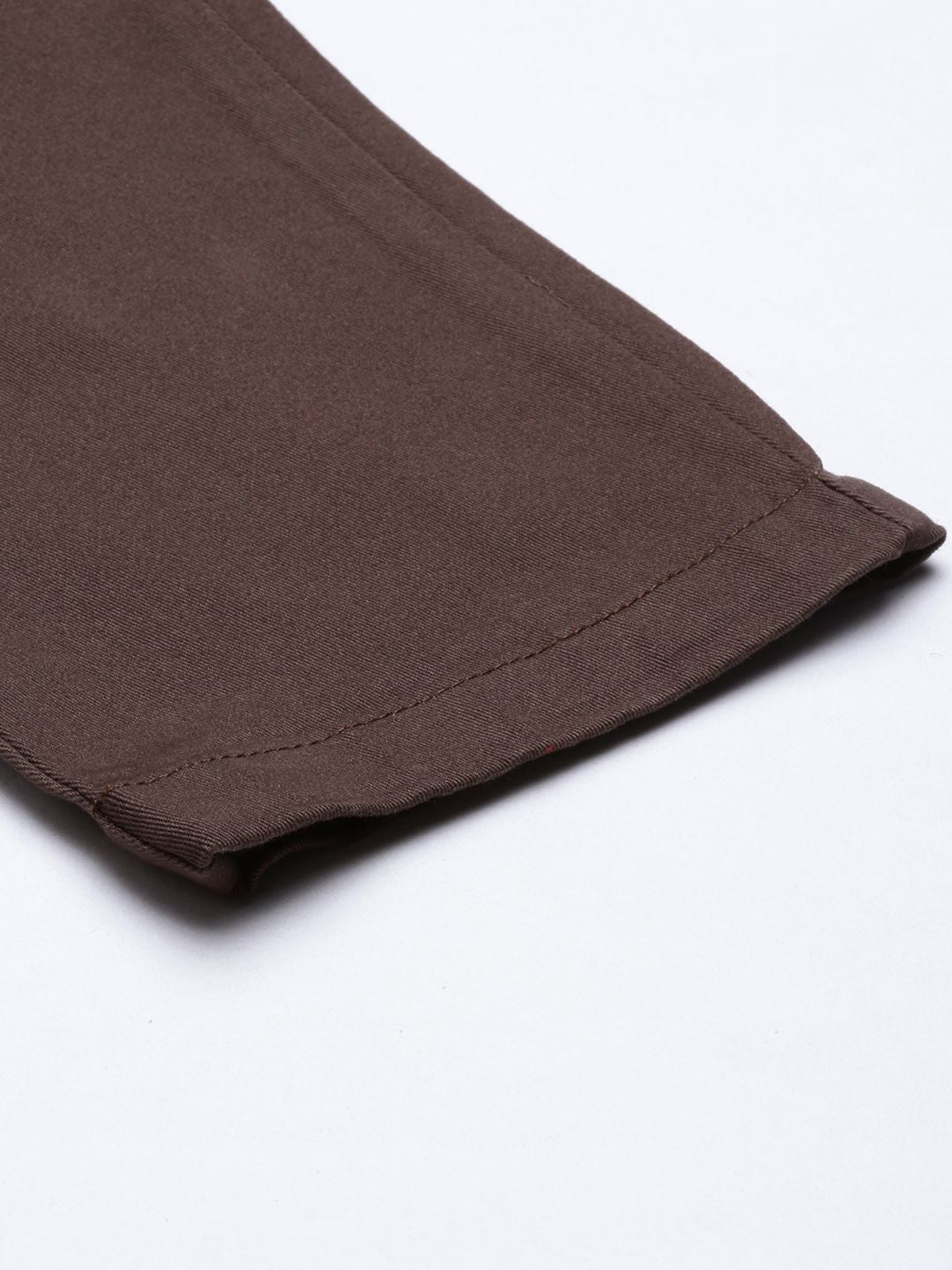 The Indian Garage Co Men Brown Slim Fit Chinos Trousers