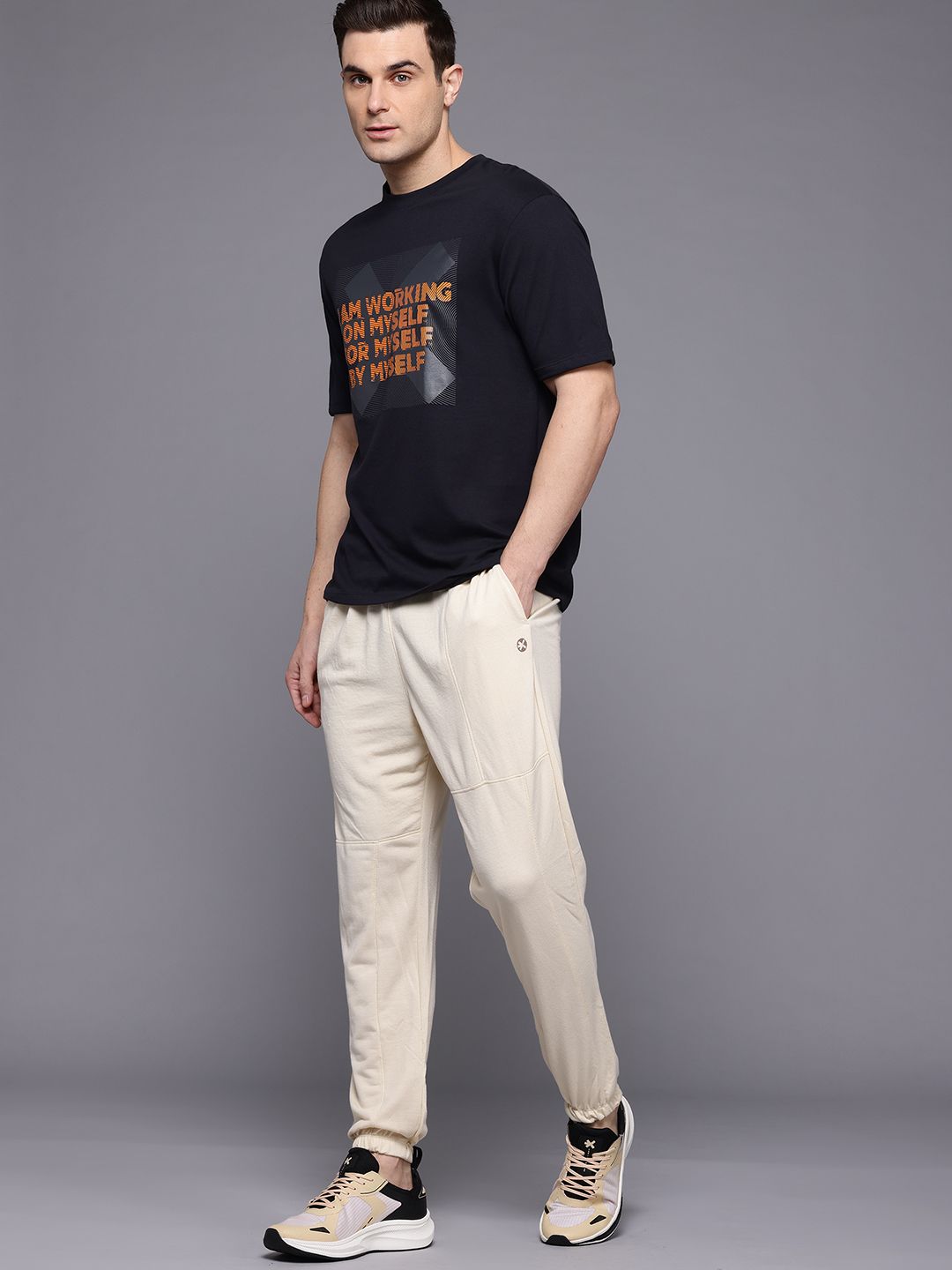 HRX by Hrithik Roshan Men Brand Logo Printed T-shirt