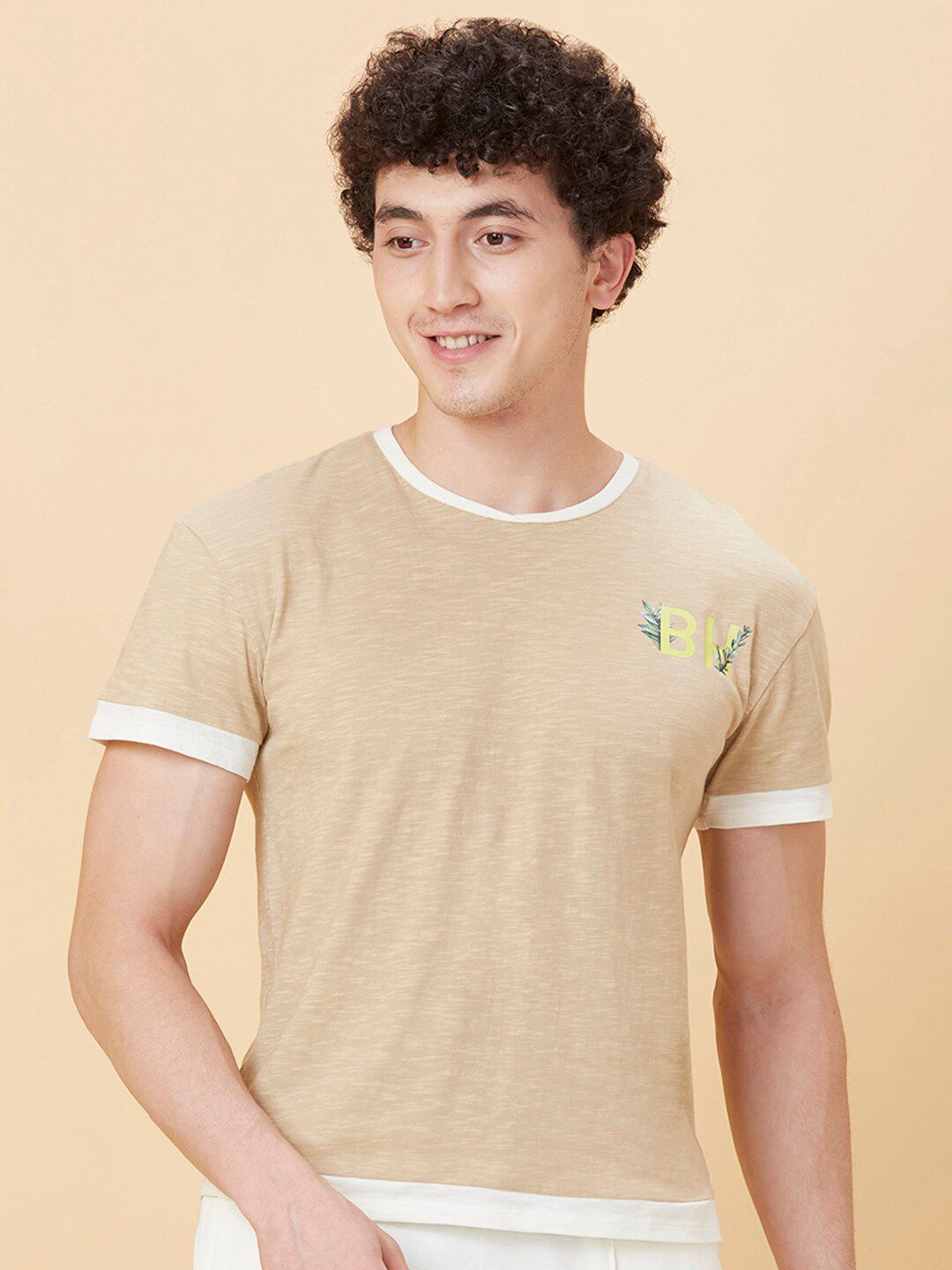 Being Human Men Round Neck Printed T-shirt