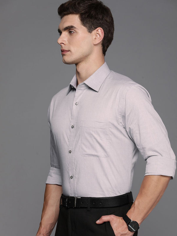Raymond Self Design Slim Fit Pure Cotton Formal Shirt