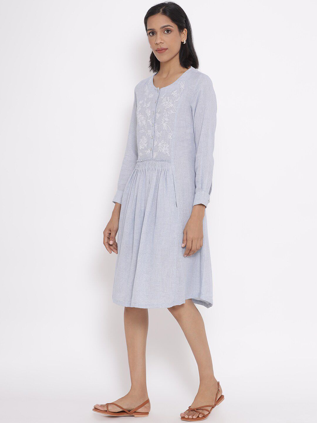 W Women Embroidered Cotton Dress