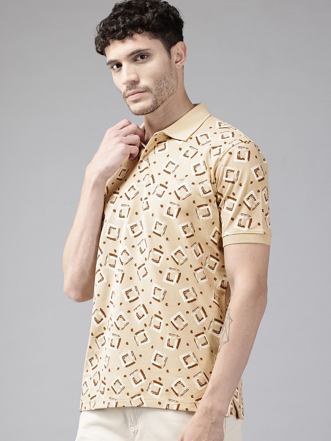 Park Avenue Printed Polo Collar T-shirt