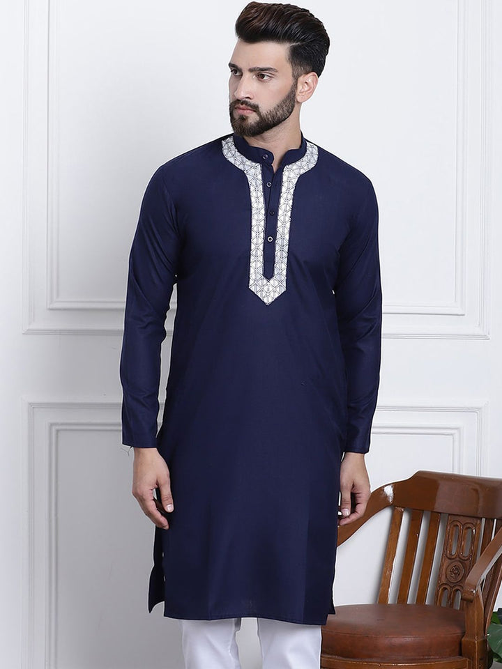 SOJANYA Mandarin Collar Straight Kurta