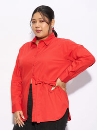 SASSAFRAS Curve Plus Size Pure Cotton Casual Shirt