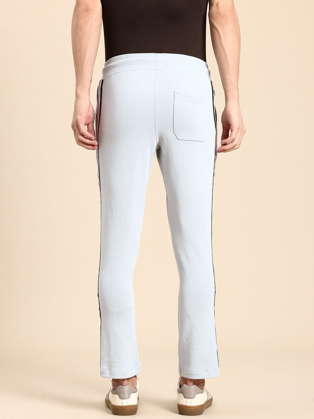 Being Human Men Pure Cotton Side Stripes Track Pants