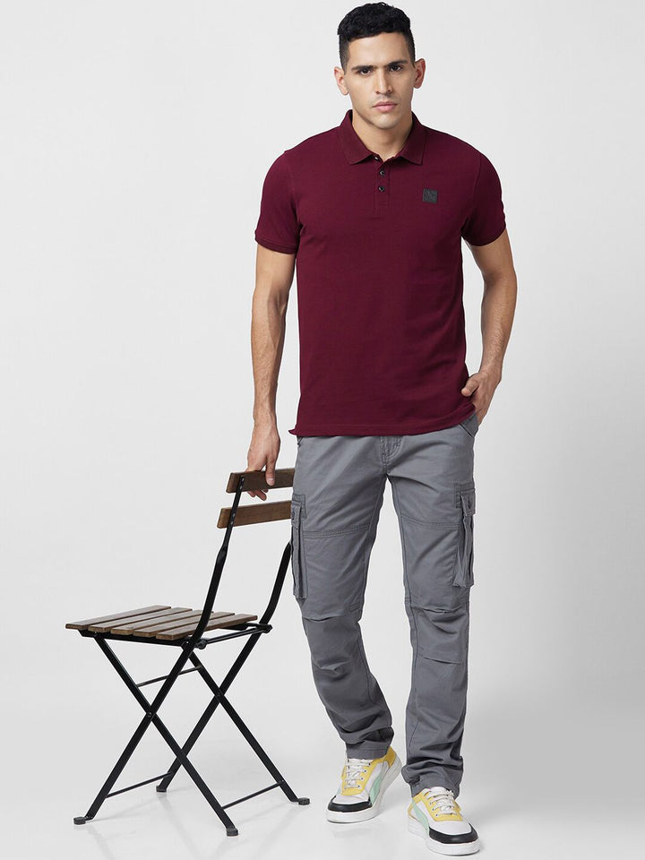 SPYKAR Men Mid-Rise Cotton Cargos Trousers