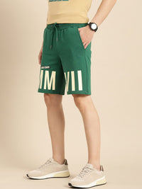 Being Human Men Pure Cotton Typography Printed Shorts
