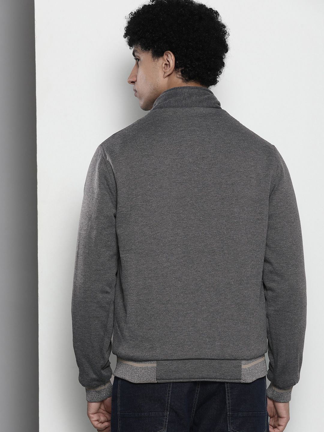 The Indian Garage Co Men Zip-Front Reversible Bomber Jacket