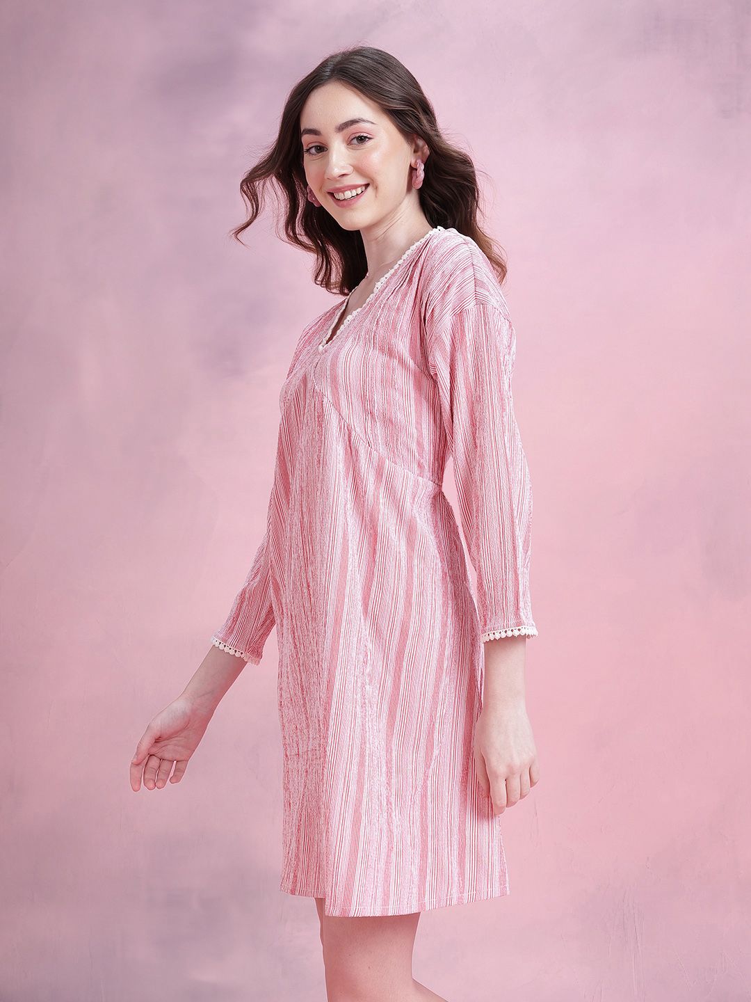 DressBerry Striped Empire Dress