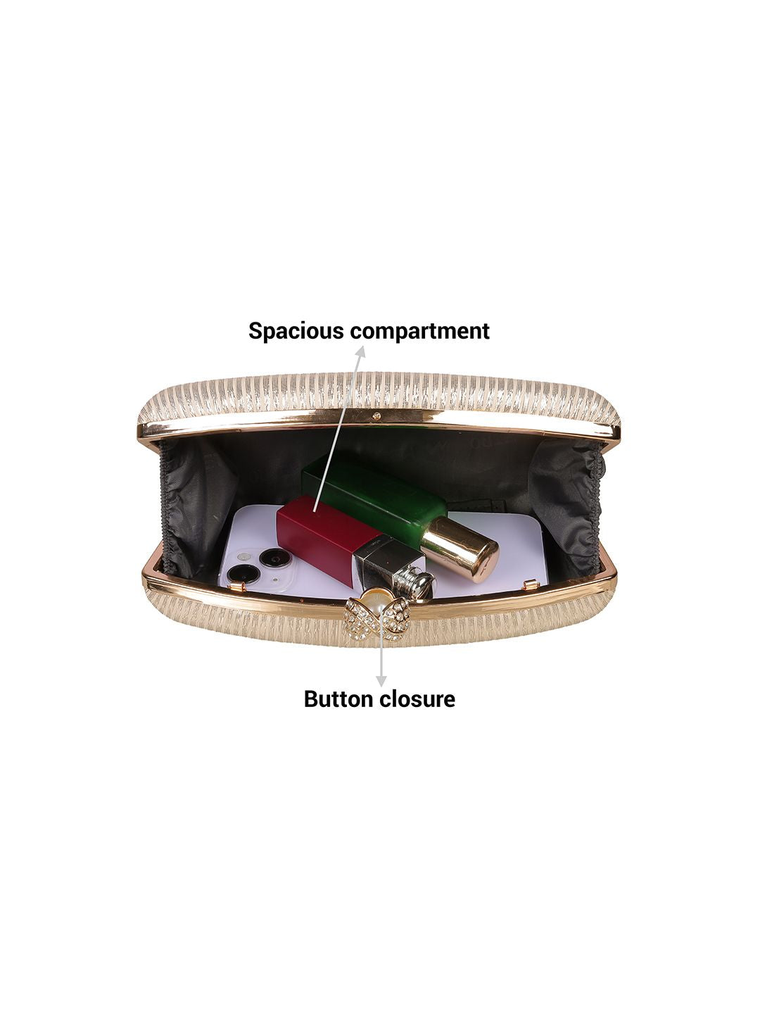 Metro Embellished Box Clutch