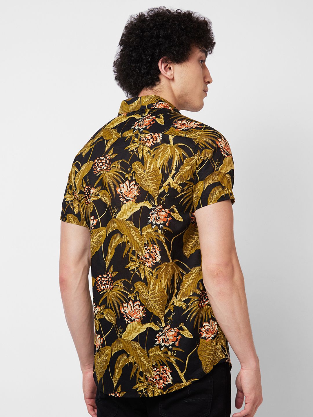 SPYKAR Floral Printed Cotton Casual Shirt
