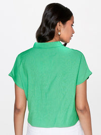 AND Spread Collar Extended Sleeves Shirt