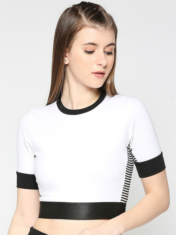 Being Human Round Neck Crop Top